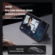 For Xiaomi 14 Pro NILLKIN Textured Prop Lens Protection Holder Nylon Phone Case(Black)