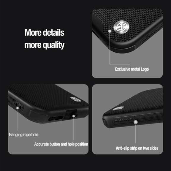 For Xiaomi 14 Pro NILLKIN Textured Prop Lens Protection Holder Nylon Phone Case(Black)