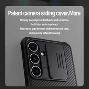For Samsung Galaxy S24+ 5G NILLKIN Black Mirror Pro Series Camshield PC Phone Case(Green)