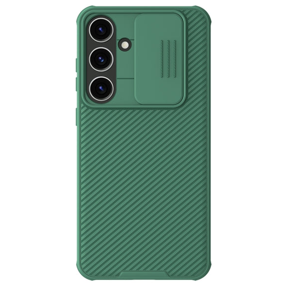 For Samsung Galaxy S24+ 5G NILLKIN Black Mirror Pro Series Camshield PC Phone Case(Green)