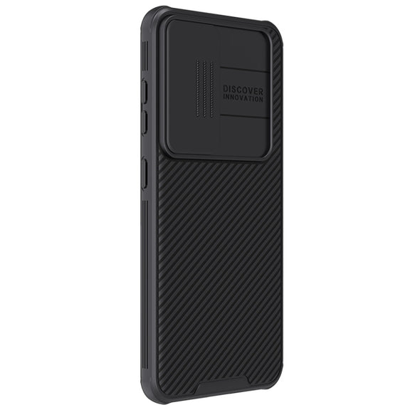 For Samsung Galaxy S24 5G NILLKIN Black Mirror Pro Series Camshield PC Phone Case(Black)