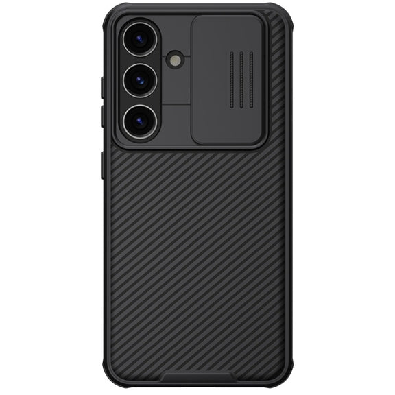 For Samsung Galaxy S24 5G NILLKIN Black Mirror Pro Series Camshield PC Phone Case(Black)