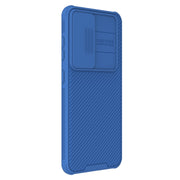 For Samsung Galaxy S24 5G NILLKIN Black Mirror Pro Series Camshield PC Phone Case(Blue)