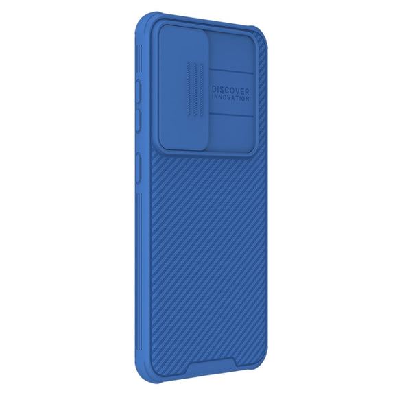 For Samsung Galaxy S24 5G NILLKIN Black Mirror Pro Series Camshield PC Phone Case(Blue)