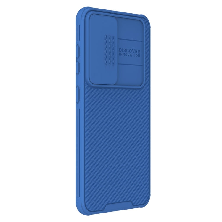 For Samsung Galaxy S24 5G NILLKIN Black Mirror Pro Series Camshield PC Phone Case(Blue)