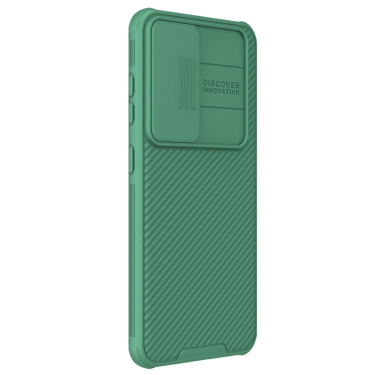 For Samsung Galaxy S24 5G NILLKIN Black Mirror Pro Series Camshield PC Phone Case(Green)