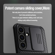 For Samsung Galaxy S24 5G NILLKIN Black Mirror Pro Series Camshield PC Phone Case(Green)