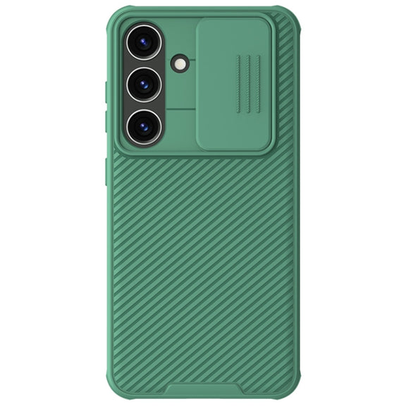 For Samsung Galaxy S24 5G NILLKIN Black Mirror Pro Series Camshield PC Phone Case(Green)