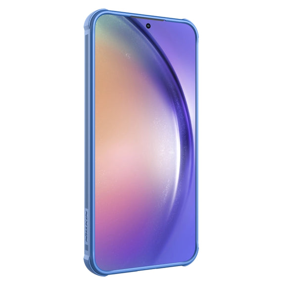 For Samsung Galaxy A55 NILLKIN Black Mirror Pro Series Camshield PC Phone Case(Blue)