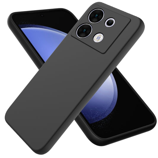 For Infinix Zero 30 5G Solid Color Liquid Silicone Dropproof Full Coverage Phone Case(Black) - free shipping - PMC Jewellery - Order now!