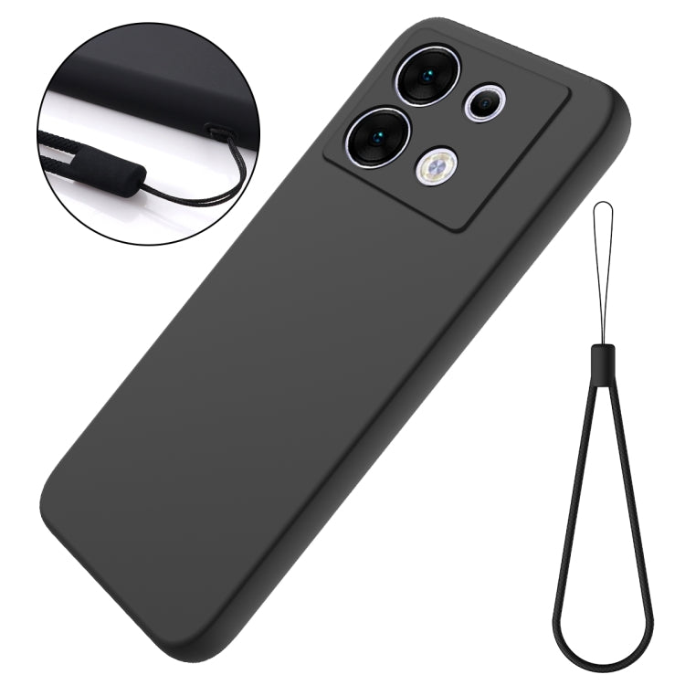 For Infinix Zero 30 5G Solid Color Liquid Silicone Dropproof Full Coverage Phone Case(Black) - free shipping - PMC Jewellery - Order now!