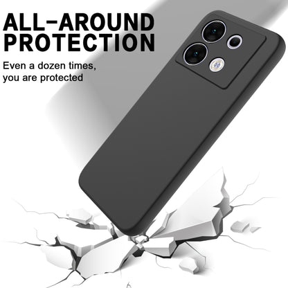 For Infinix Zero 30 5G Solid Color Liquid Silicone Dropproof Full Coverage Phone Case(Black) - free shipping - PMC Jewellery - Order now!