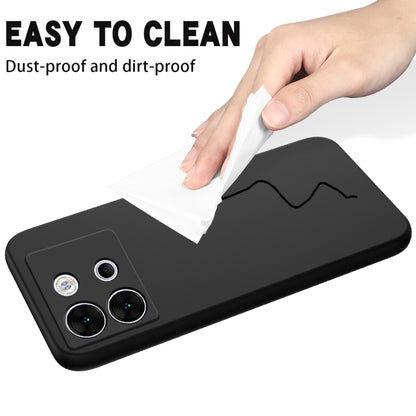 For Infinix Zero 30 5G Solid Color Liquid Silicone Dropproof Full Coverage Phone Case(Black) - free shipping - PMC Jewellery - Order now!