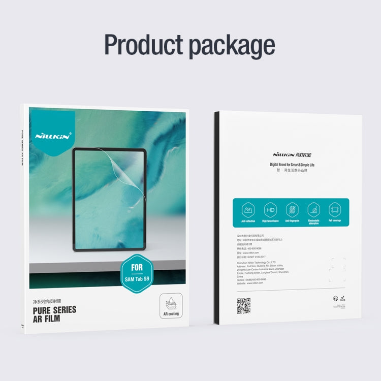 For Samsung Galaxy Tab S9 NILLKIN Pure Series Anti-reflection Tablet Tempered Glass Film