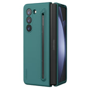 For Samsung Galaxy Z Fold5 NILLKIN Flex Pure PC + Liquid Silicone Phone Case with S Pen(Green)