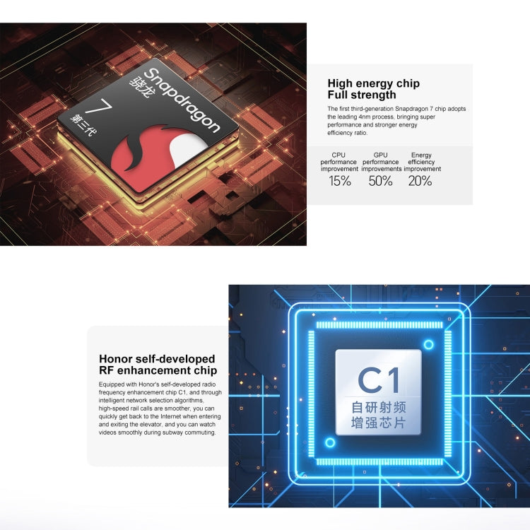 Honor 100, 12GB+256GB, Screen Fingerprint Identification, 6.7 inch MagicOS 7.2 Snapdragon 7 Gen 3 Octa Core up to 2.63GHz, Network: 5G, NFC, OTG, Support Google Play(Blue) - free shipping - PMC TechLife - Order now!