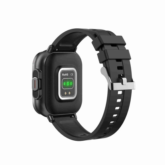 D8 2.01 inch 2 in 1 Bluetooth Earphone Silicone Band Smart Watch, Support Wellness Tracking / NFC(Black)