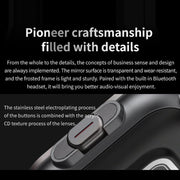 D8 2.01 inch 2 in 1 Bluetooth Earphone Silicone Band Smart Watch, Support Wellness Tracking / NFC(Black)