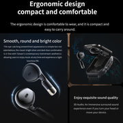 D8 2.01 inch 2 in 1 Bluetooth Earphone Silicone Band Smart Watch, Support Wellness Tracking / NFC(Black)