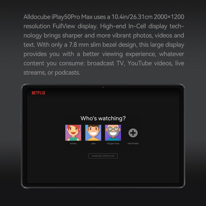 ALLDOCUBE iPlay 50 Pro Max 4G LTE Tablet, 8GB+256GB, 10.4 inch Android 13 Helio G99 Octa Core Support Dual SIM(Grey) - free shipping - PMC Jewellery - Order now!