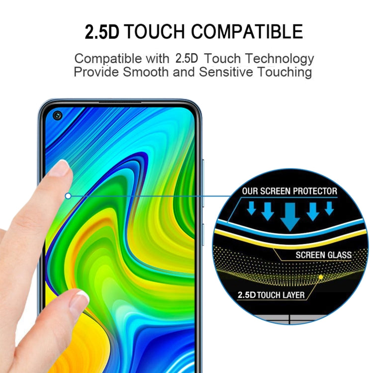 For Xiaomi Redmi Note 9 Global Full Glue Full Screen Tempered Glass Film