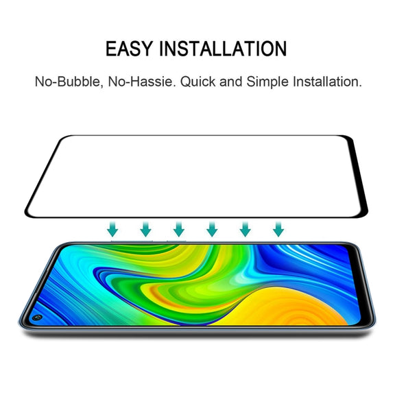 For Xiaomi Redmi Note 9 Global Full Glue Full Screen Tempered Glass Film