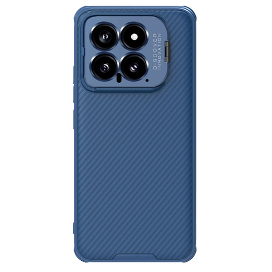 For Xiaomi 14 NILLKIN Black Mirror Prop CD Texture Mirror Precise Hole Phone Case(Blue) - free shipping - PMC Jewellery - Order now!