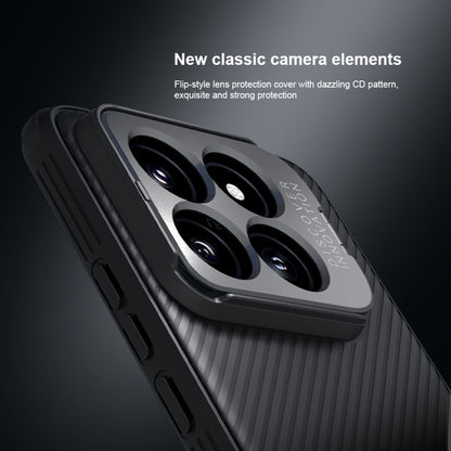 For Xiaomi 14 Pro NILLKIN Black Mirror Prop CD Texture Mirror Precise Hole MagSafe Magnetic Phone Case(Black) - 14 Pro Cases by NILLKIN | Online Shopping South Africa | PMC Jewellery | Buy Now Pay Later Mobicred