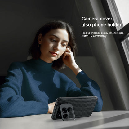 For Xiaomi 14 Pro NILLKIN Black Mirror Prop CD Texture Mirror Precise Hole MagSafe Magnetic Phone Case(Black) - 14 Pro Cases by NILLKIN | Online Shopping South Africa | PMC Jewellery | Buy Now Pay Later Mobicred