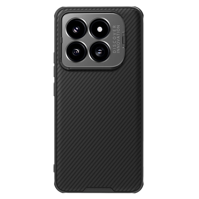 For Xiaomi 14 Pro NILLKIN Black Mirror Prop CD Texture Mirror Precise Hole MagSafe Magnetic Phone Case(Black)