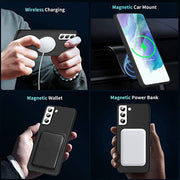 For Samsung Galaxy S24+ 5G MagSafe Magnetic Liquid Silicone Phone Case(Black)