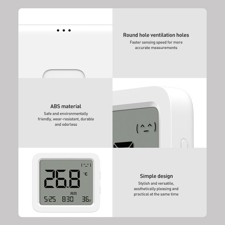 Original Xiaomi Mijia Smart Bluetooth Digital Thermometer Hygrometer 3(White) - Indoor Thermometer by Xiaomi | Online Shopping South Africa | PMC TechLife | Buy Now Pay Later Mobicred