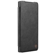 For Samsung Galaxy S24+ 5G NILLKIN Qin Prop Series Flip Camera Cover Design Leather Phone Case(Black)