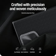 For Samsung Galaxy S24 Ultra 5G NILLKIN Textured Prop Camera Cover Holder Design Nylon Phone Case(Black)
