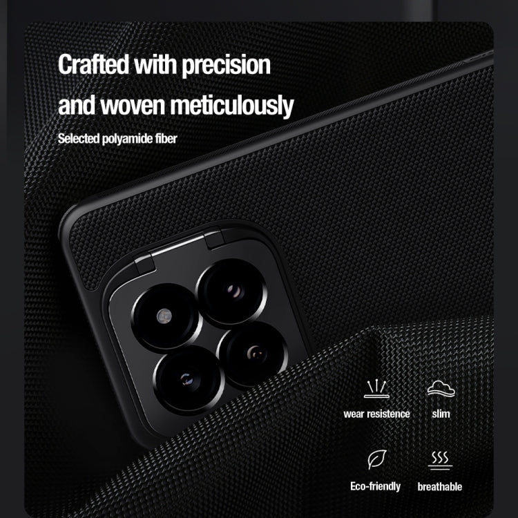For Xiaomi 14 Pro NILLKIN Textured Prop Lens Protection Holder Nylon Precise Hole Phone Case(Black)