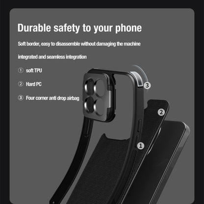 For Xiaomi 14 Pro NILLKIN Textured Prop Lens Protection Holder Nylon Precise Hole Phone Case(Black) - free shipping - PMC Jewellery - Order now!