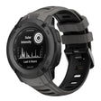 Compatible with Garmin Instinct 2X Two Color Silicone Watch Band(Black) - Watch Bands by PMC TechLife | Online Shopping South Africa | PMC TechLife | Buy Now Pay Later Mobicred
