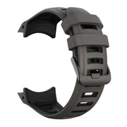 Compatible with Garmin Instinct 2X Two Color Silicone Watch Band(Black)