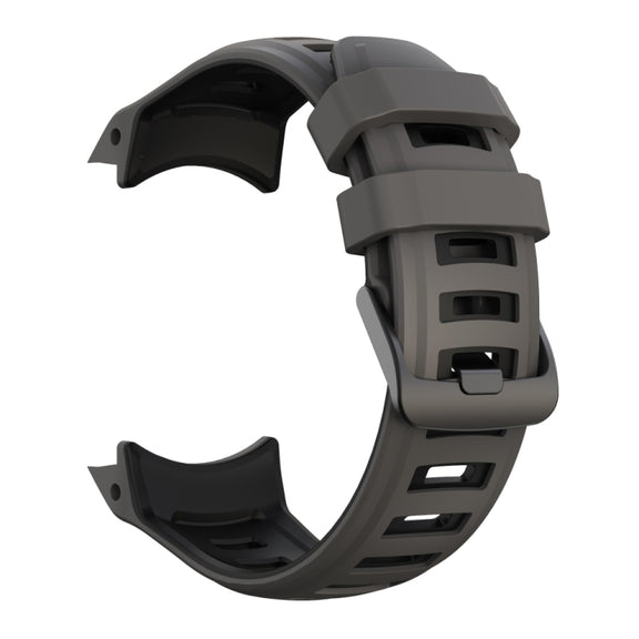 Compatible with Garmin Instinct 2X Two Color Silicone Watch Band(Black)