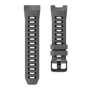 Compatible with Garmin Instinct 2X Two Color Silicone Watch Band(Black)