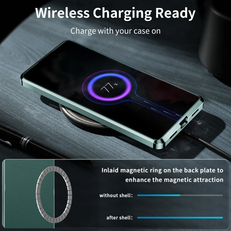For Samsung Galaxy S23 Ultra 5G MagSafe Magnetic Plain Metal Phone Case(Green) - Galaxy S23 Ultra 5G Cases by PMC TechLife | Online Shopping South Africa | PMC TechLife