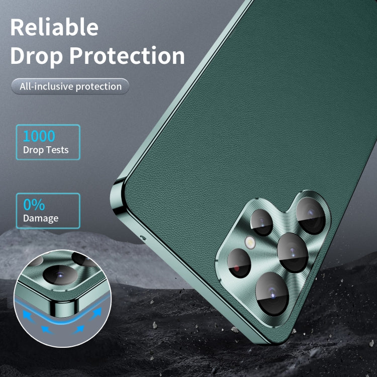 For Samsung Galaxy S23 Ultra 5G MagSafe Magnetic Plain Metal Phone Case(Green) - Galaxy S23 Ultra 5G Cases by PMC TechLife | Online Shopping South Africa | PMC TechLife