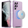 For Samsung Galaxy S24 Ultra 5G MagSafe Magnetic Plain Metal Phone Case(Purple) - Galaxy S24 Ultra 5G Cases by PMC TechLife | Online Shopping South Africa | PMC TechLife