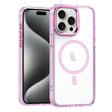 For iPhone 15 Pro Max MagSafe Magnetic Clear Phone Case(Pink) - iPhone 15 Pro Max Cases by PMC TechLife | Online Shopping South Africa | PMC TechLife | Buy Now Pay Later Mobicred