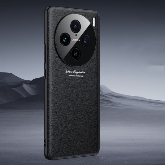For vivo X100 Pro GKK Precision Hole Ultra-thin Full Coverage Leather Phone Case(Black) - vivo Tempered Glass by GKK | Online Shopping South Africa | PMC Jewellery | Buy Now Pay Later Mobicred