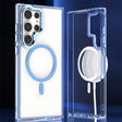 For Samsung Galaxy S24 Ulltra 5G MagSafe Magnetic Clear Phone Case(Blue) - Galaxy S24 Ultra 5G Cases by PMC TechLife | Online Shopping South Africa | PMC TechLife | Buy Now Pay Later Mobicred