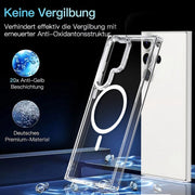 For Samsung Galaxy S24 Ulltra 5G MagSafe Magnetic Clear Phone Case(Black)