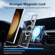 For Samsung Galaxy S24 Ulltra 5G MagSafe Magnetic Clear Phone Case(Black)