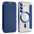 For Samsung Galaxy S24 5G MagSafe Magnetic RFID Anti-theft Leather Phone Case(Royal Blue) - Galaxy S24 5G Cases by PMC TechLife | Online Shopping South Africa | PMC TechLife