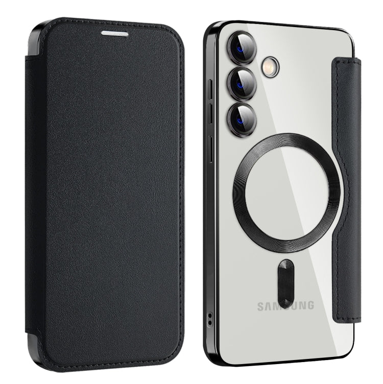 For Samsung Galaxy S24+ 5G MagSafe Magnetic RFID Anti-theft Leather Phone Case(Black) - Galaxy S24+ 5G Cases by PMC TechLife | Online Shopping South Africa | PMC TechLife | Buy Now Pay Later Mobicred